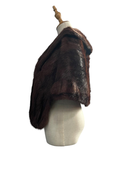 RICH BROWN FUR STOLE