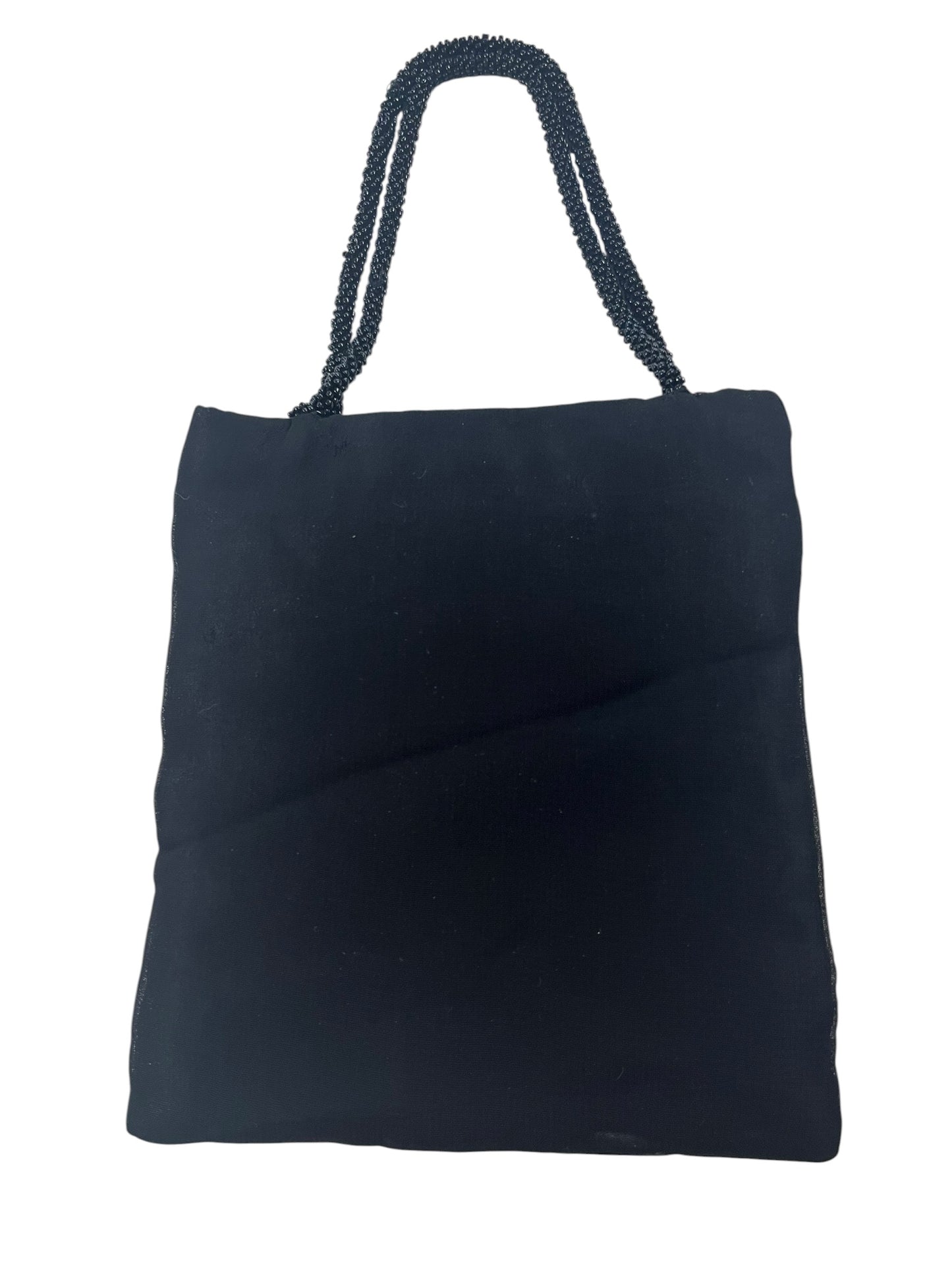 BLACK BEADED BAG