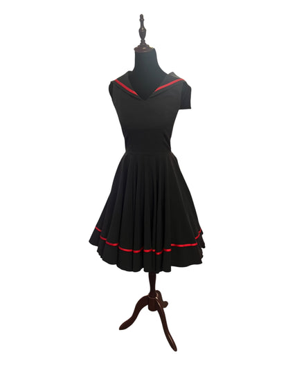ROCK STEADY BLACK NATICAL DRESS | S