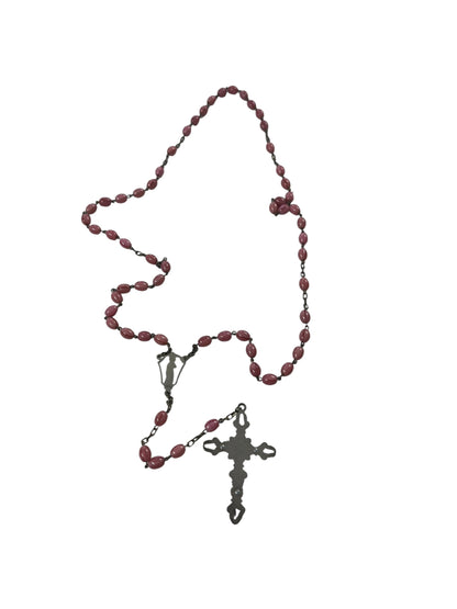 PINK ITALIAN ROSARY NECKLACE