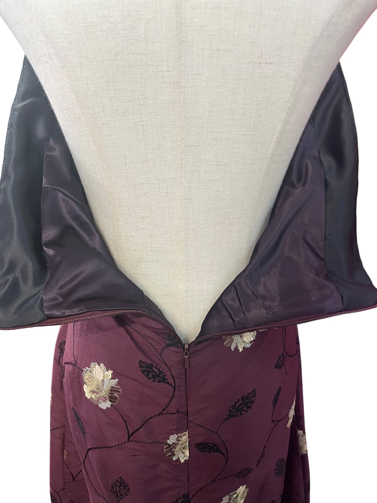 SATIN EMBROIDERED DRESS | 12