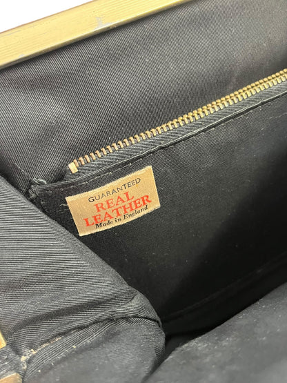 LEATHER MOCK CROC BAG