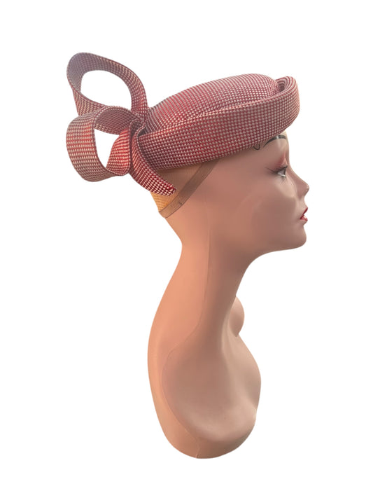 RED ROW PILL BOX HAT