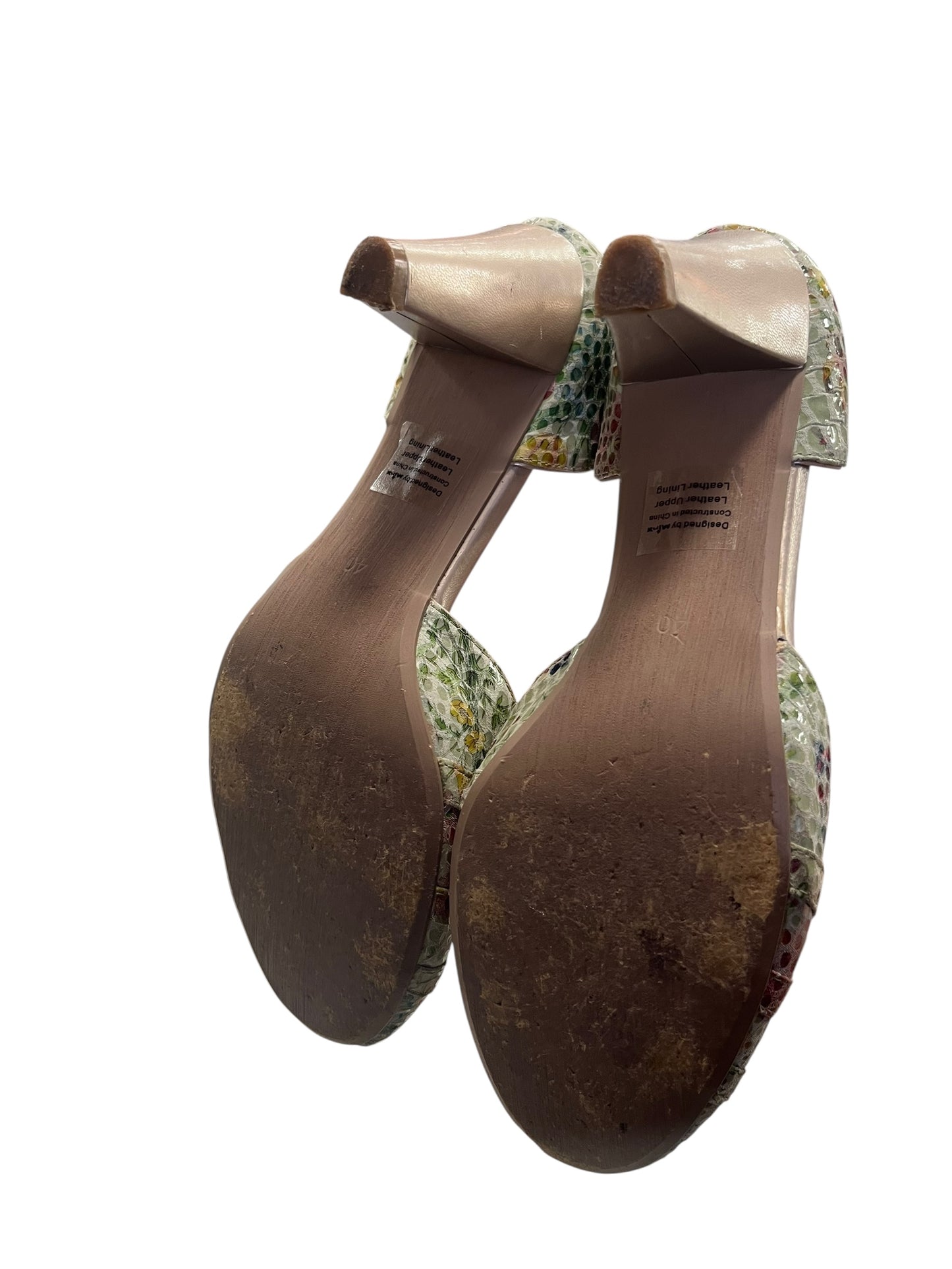 MINX GREEN FLORAL HEELS | 40