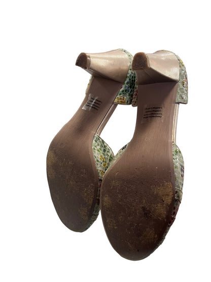 MINX GREEN FLORAL HEELS | 40