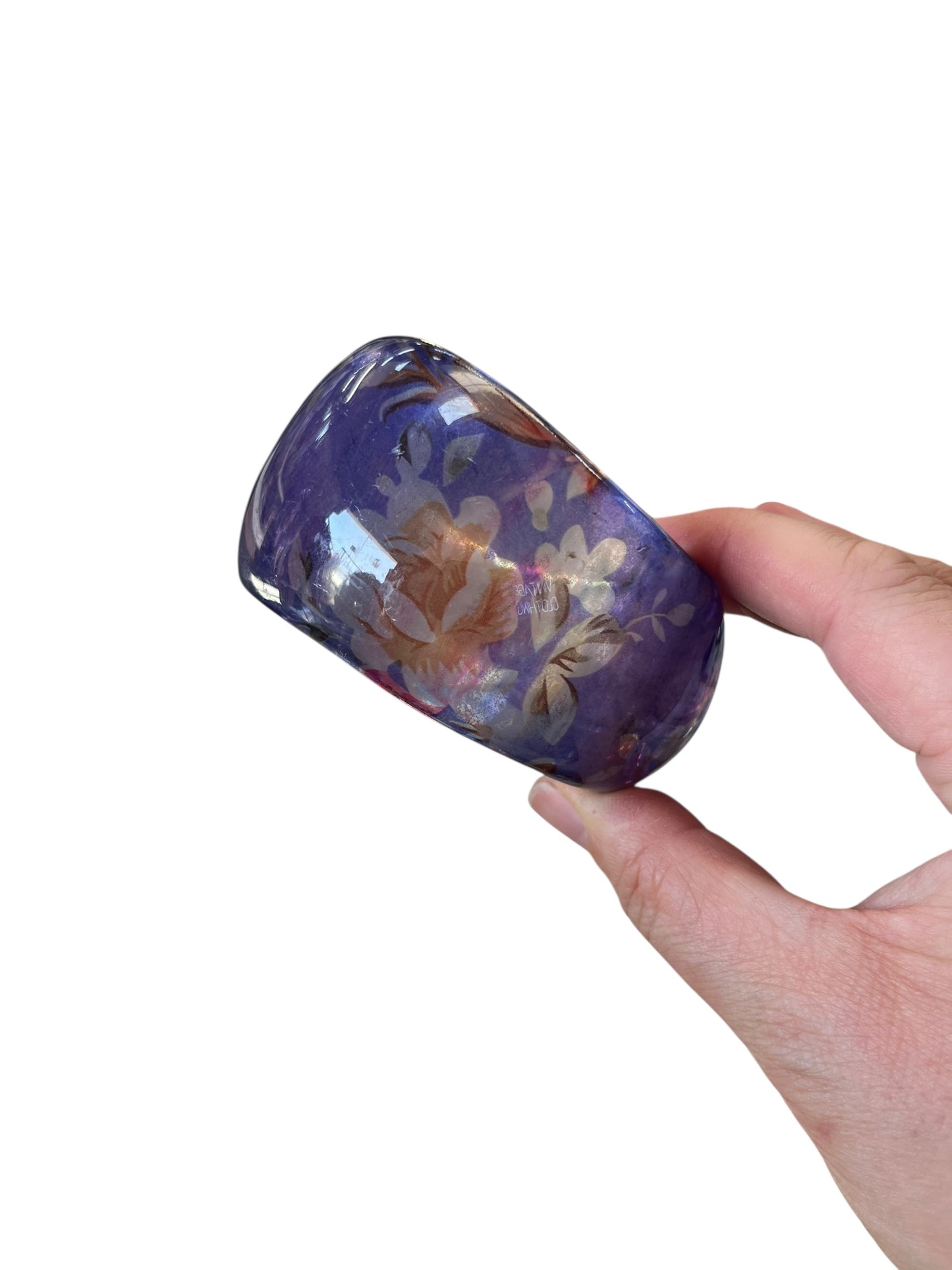 PURPLE FLORAL BANGLE