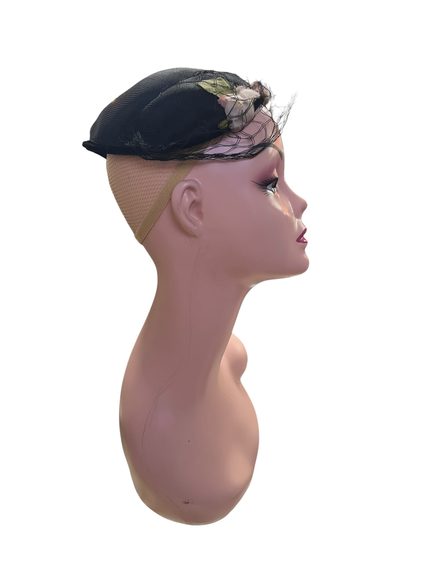 BLACK VINTAGE HEADPIECE