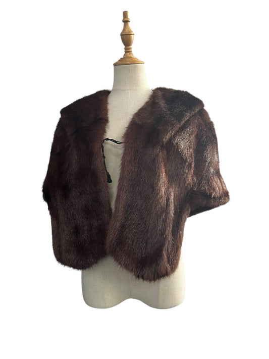 RICH BROWN FUR STOLE