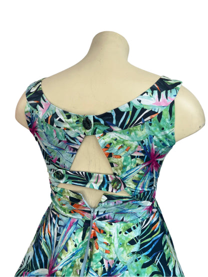 COTTON JUNGLE DRESS SZ 12