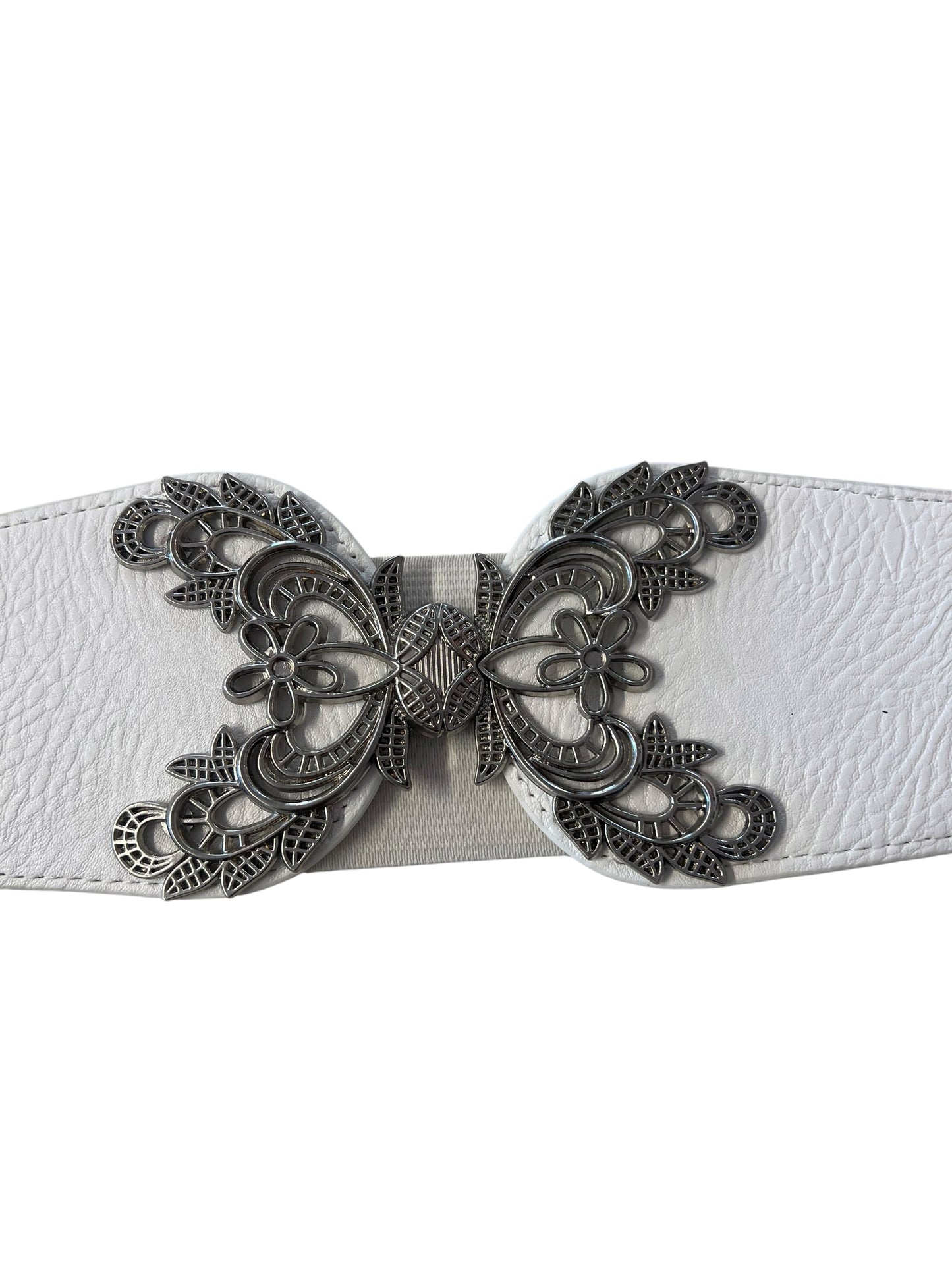 WHITE BUTTERFLY BELT | 92-100cm
