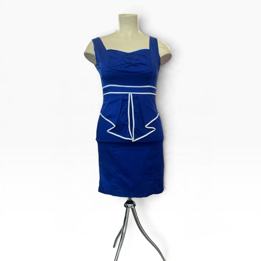 HEARTS & ROSE BLUE WIGGLE DRESS | 14