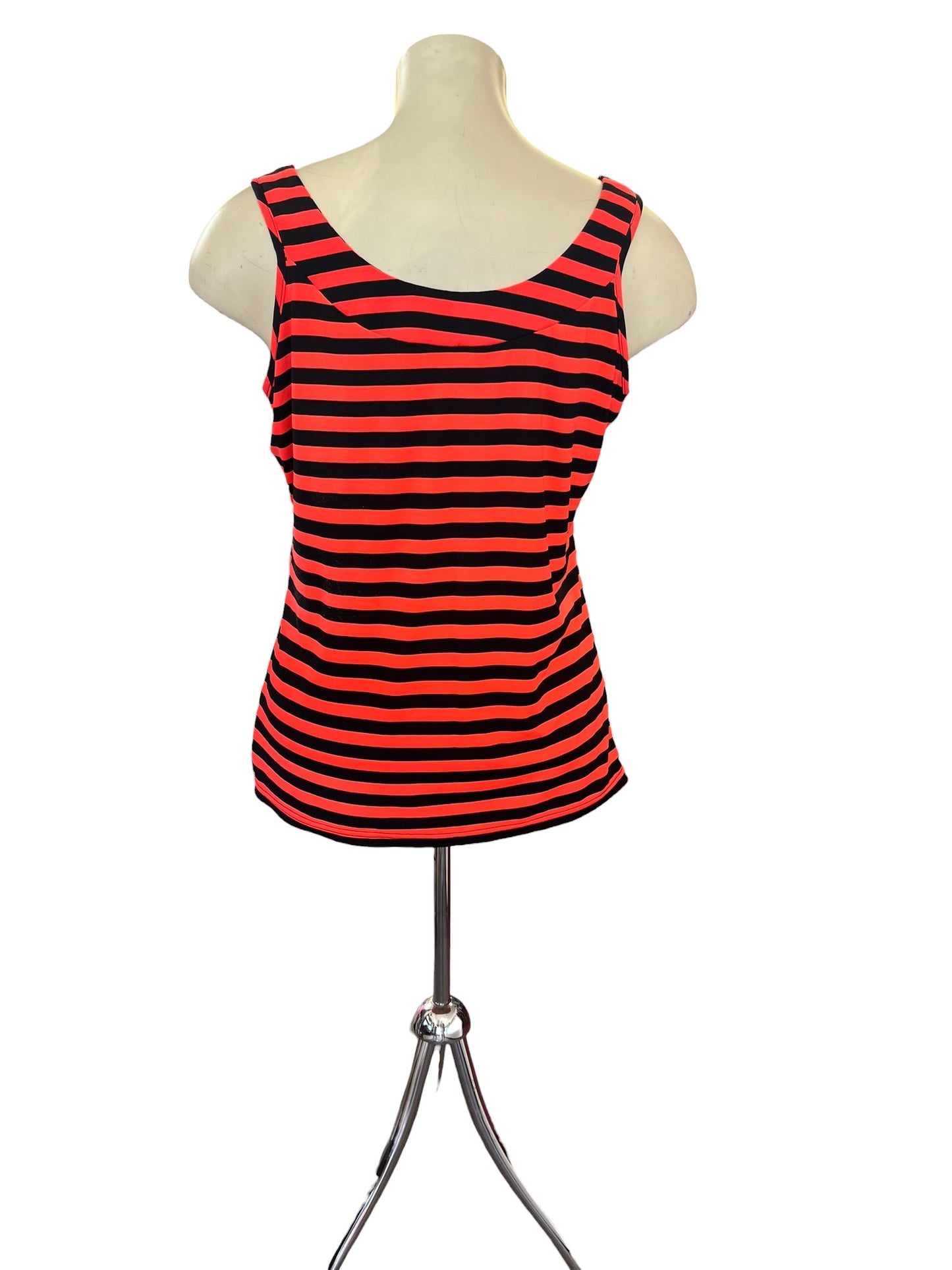 CITY CHIC FLURO STRIPED TOP | M