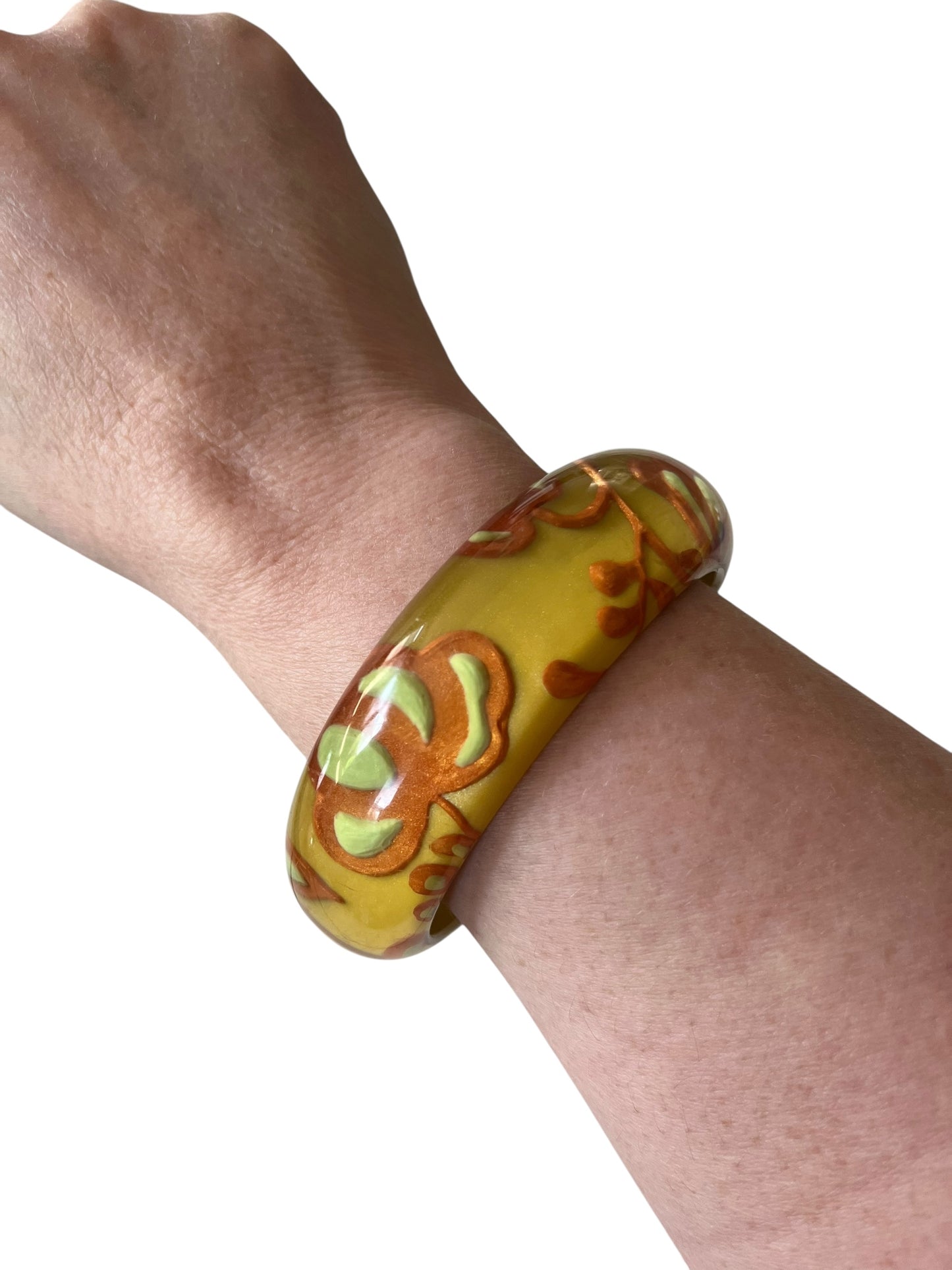 COPPER & LIME BANGLE