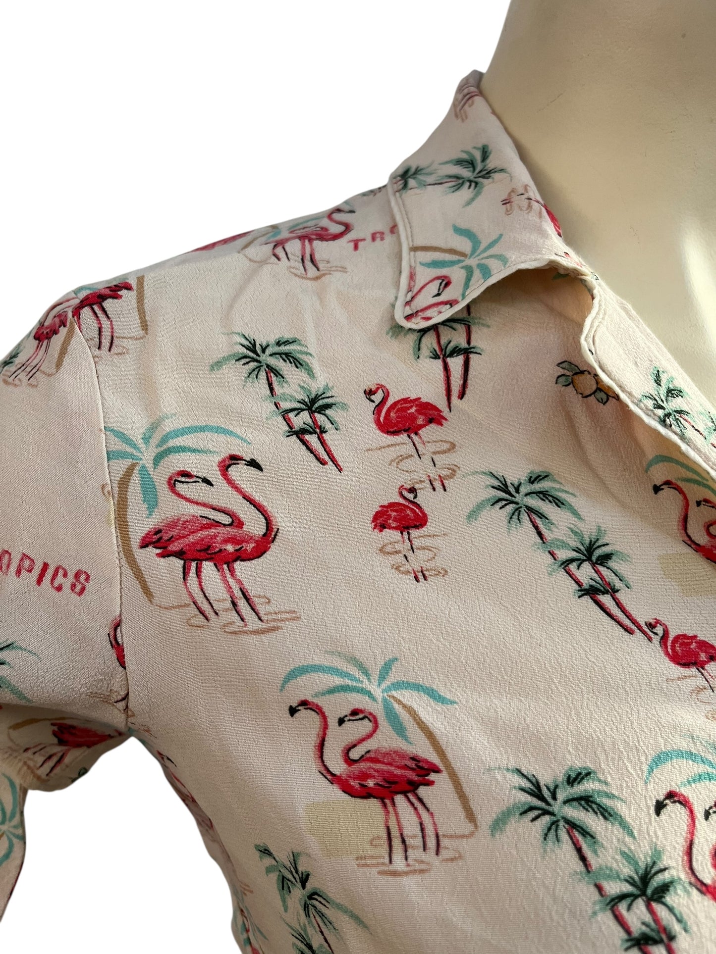 MNG FLAMINGO BLOUSE | S 10-12
