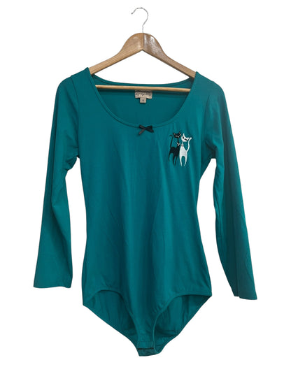 LINDY BOP TEAL CAT BODYSUIT | 12