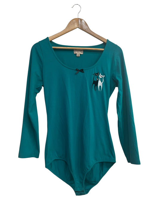 LINDY BOP TEAL CAT BODYSUIT | 12