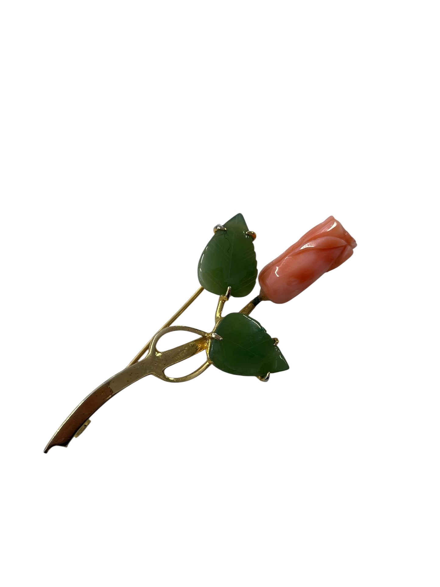APRICOT ROSE BROOCH