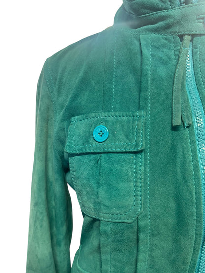 GAS SUEDE TEAL GREEN SUEDE JACKET | 8