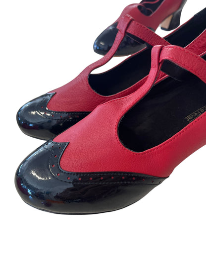 MY JUJU RED & BLACK SHOES | 42