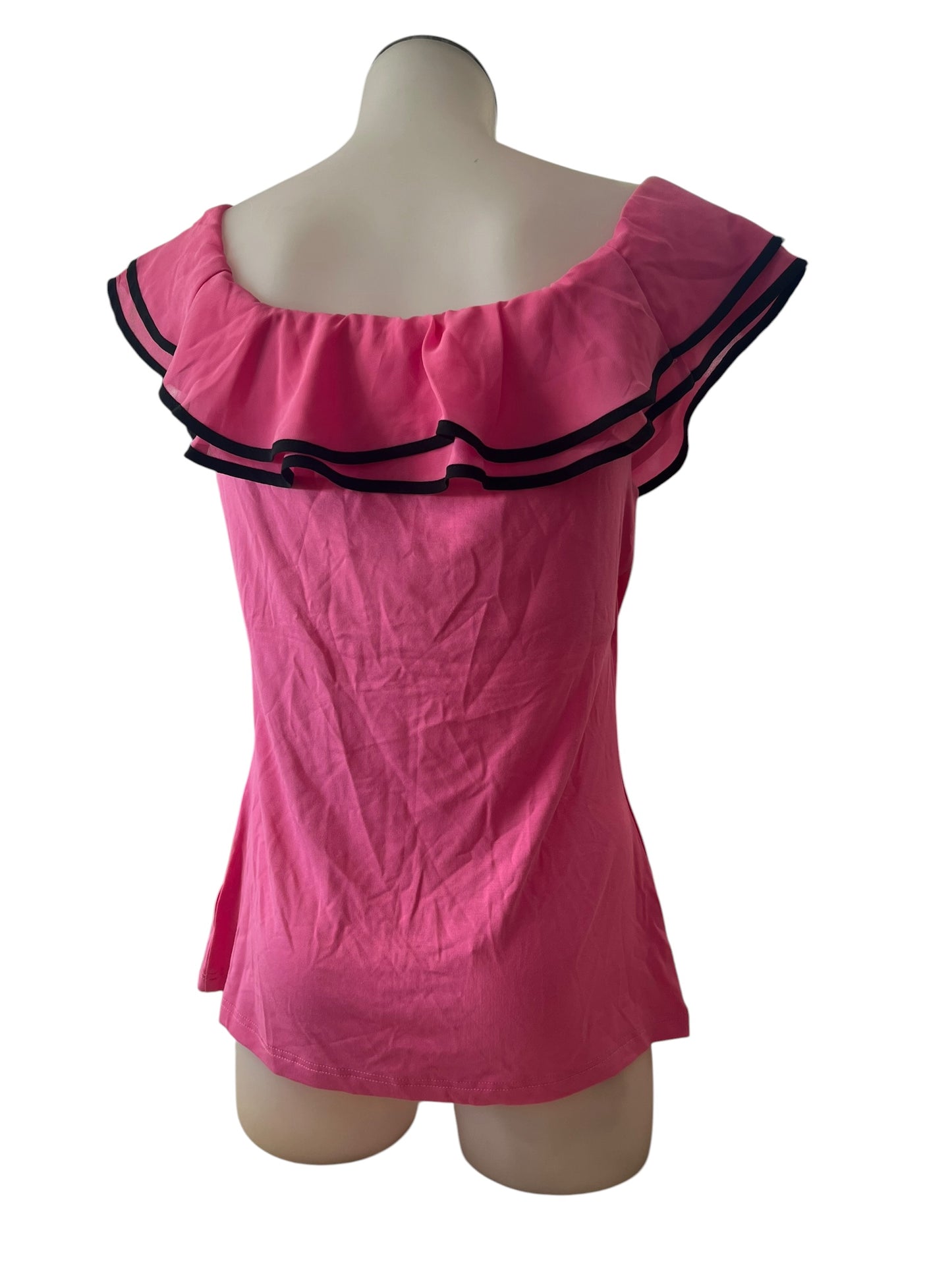 REVIEW PINK RUFFLE TOP | 10