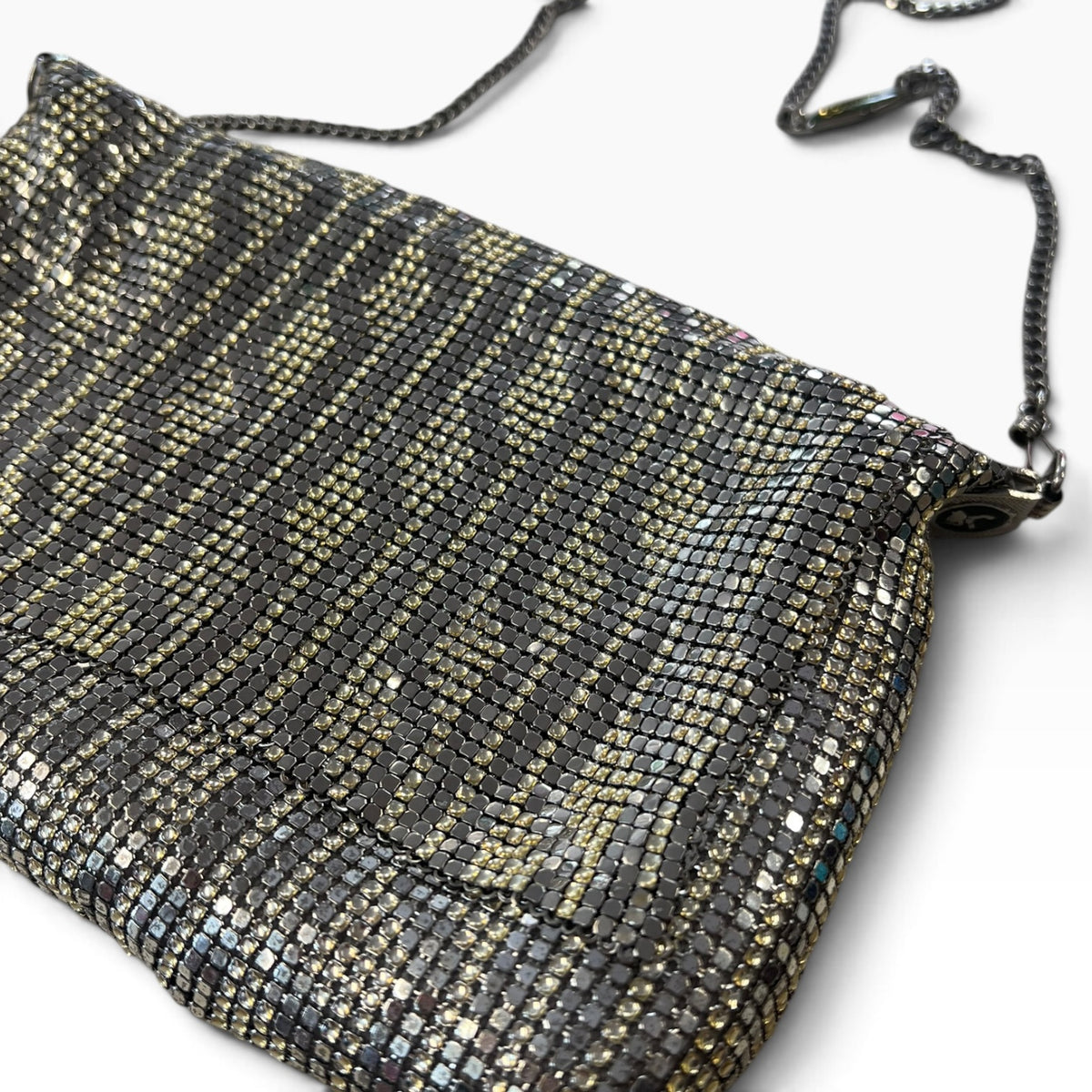 ESQUIRE FOLD & SILVER SHOULDERBAG
