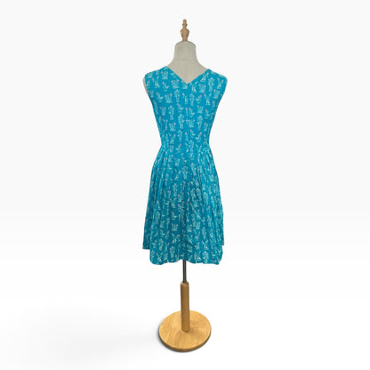 EMILY & FIN BLUE CACTUS DRESS | S