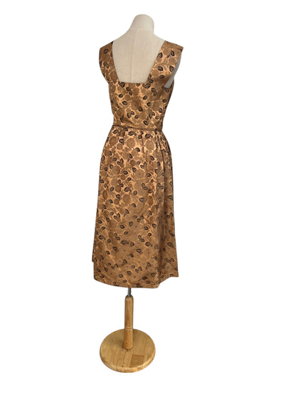 GOLD LEAF PRINT GOWN | 8/10