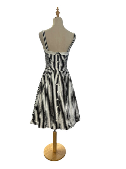 HELLBUNNY VIXEN STRIPED DRESS | S