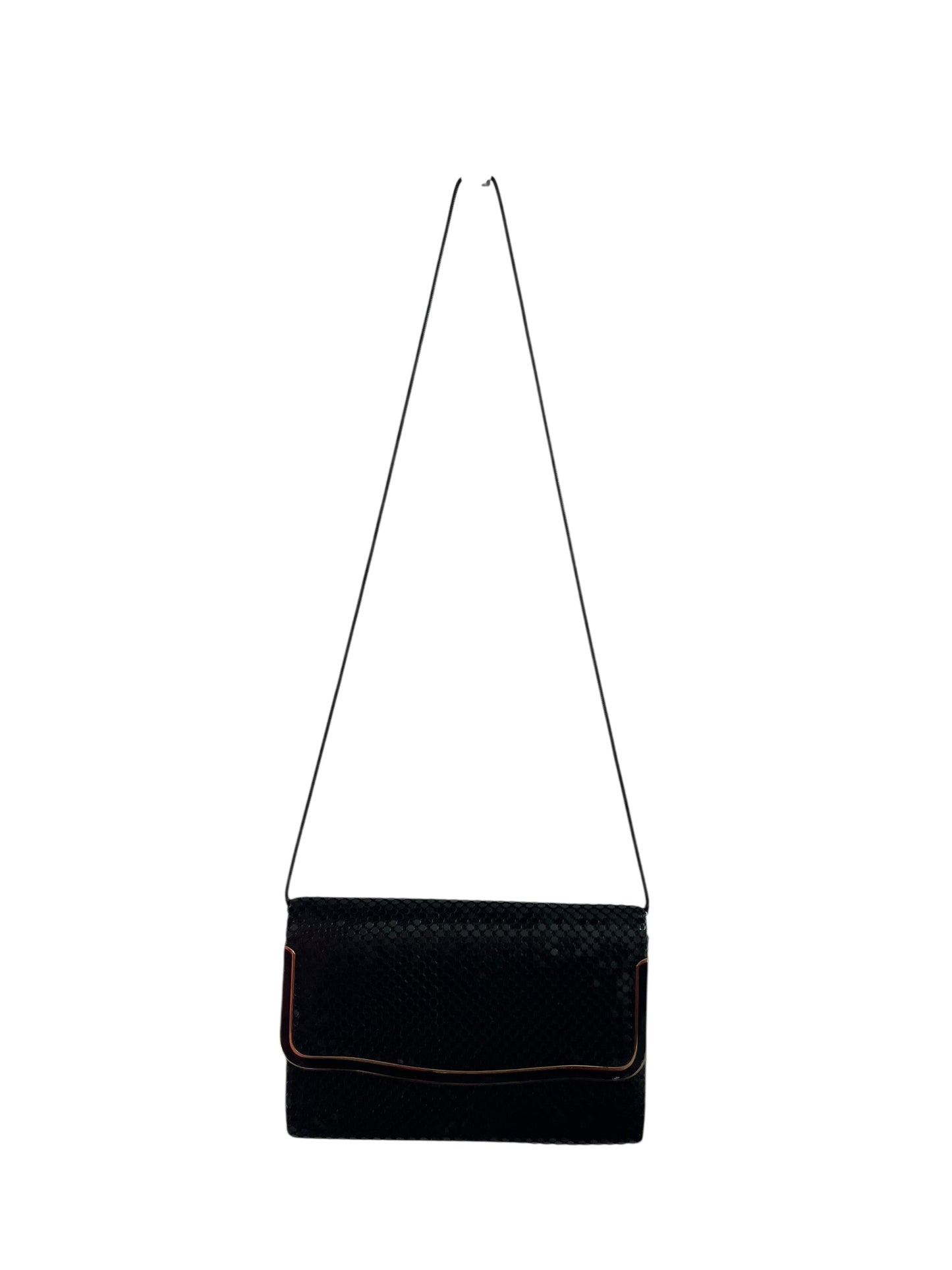 80S BLACK MESH SHOULDER BAG