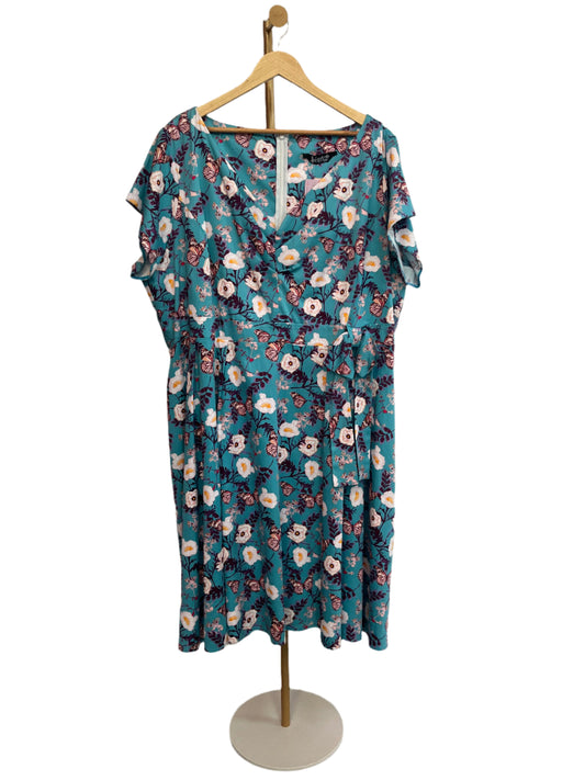 LADY V CHERYL TEAL BUTTERFLY SZ 30/32