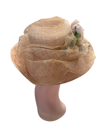 KATRINA FLORAL STRAW HAT