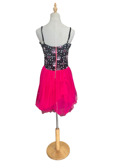 TOO FAST KITTY SKULL DRESS | XL