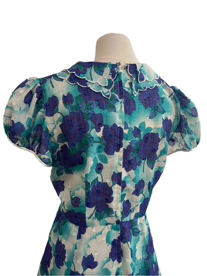 SMOOVE BLUE PETAL DRESS SZ 12
