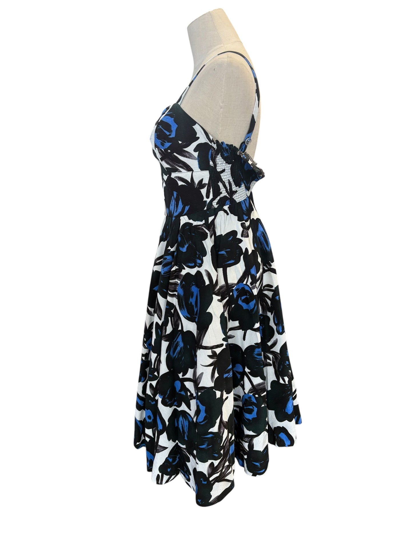 RETROSPECTD BLUE & BLACK DRESS | 4