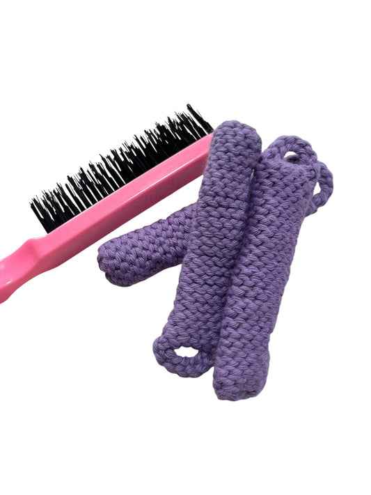 PURPLE REUSEABLE KNIT ROLLERS