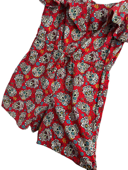 DAY OF THE DEAD ROMPER SZ 16