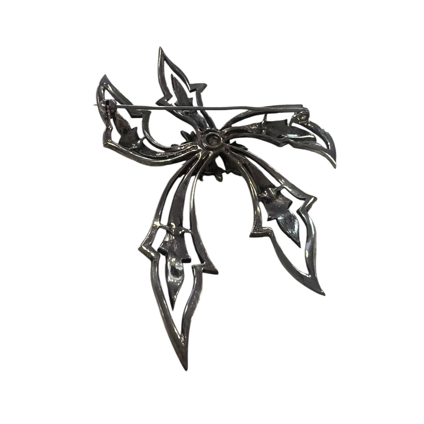 LARGE MARCASITE GOTH BROOCH