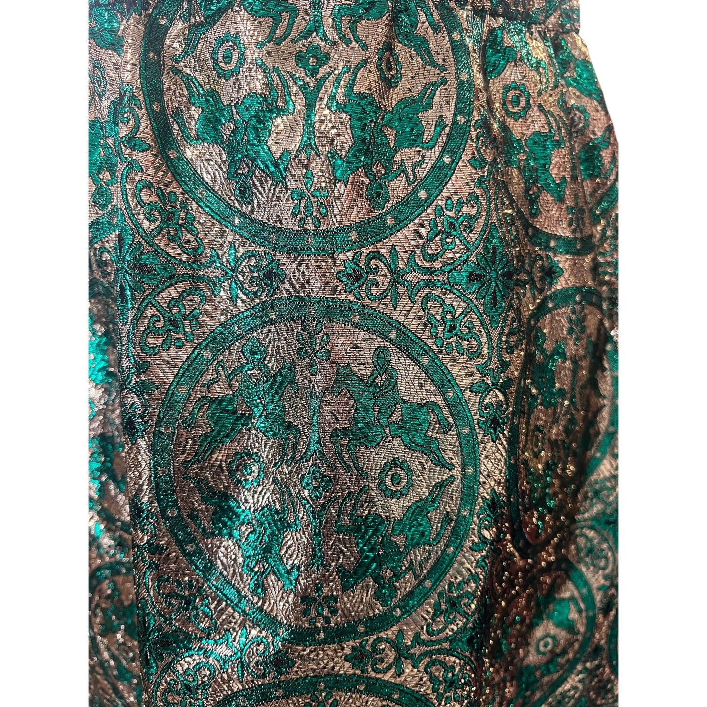 GREEN & GOLD 70S SKIRT | 10