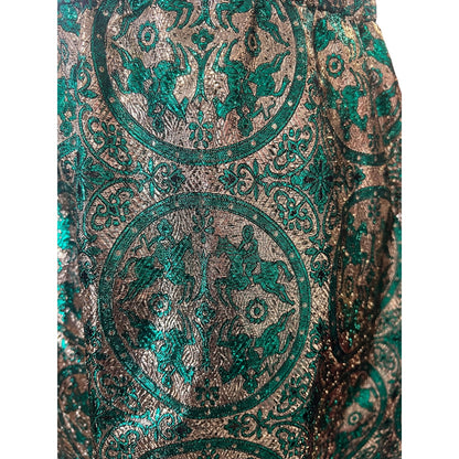 GREEN & GOLD 70S SKIRT | 10