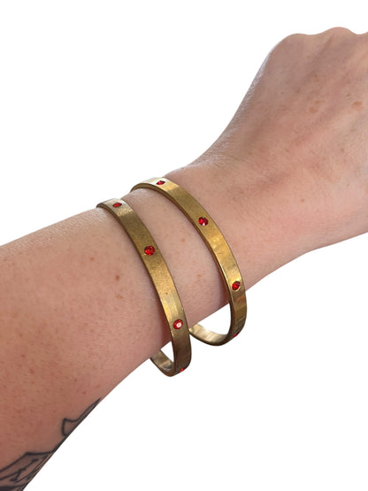 GOLD & RUBY BANGLES