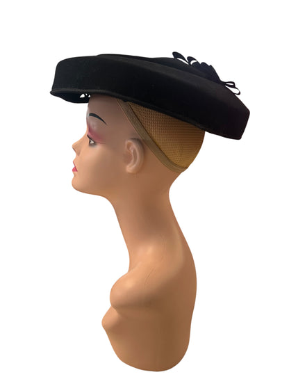 BLACK VINTAGE HAT
