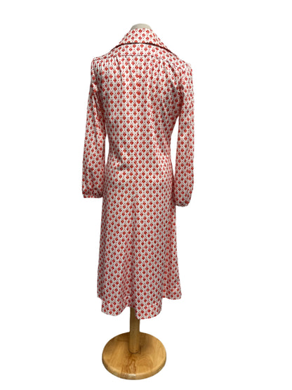 CALLIOPE ORANGE 70s DRESS sz 12