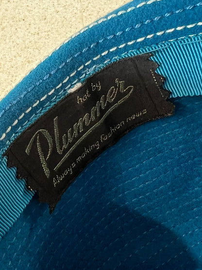 PLUMMER PEACOCK BLUE CLOCHE HAT