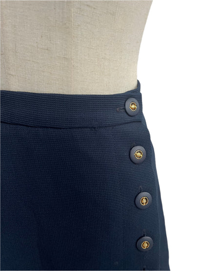 HEADQUARTERS NAVY SKIRT SZ 8