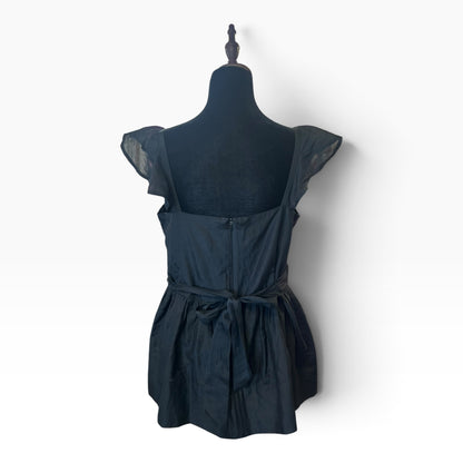 KITTEN DAMOUR BLACK SILK TOP | 14