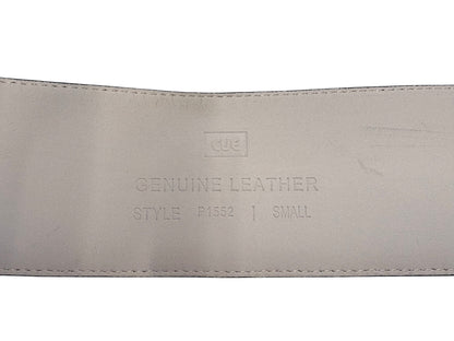 CUE BLACK PATENT LEATHER BELT | S