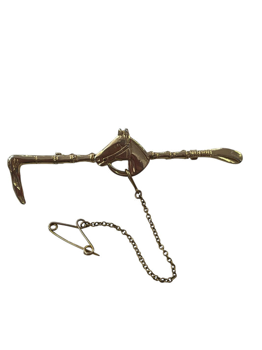 HORSE HEAD BROOCH