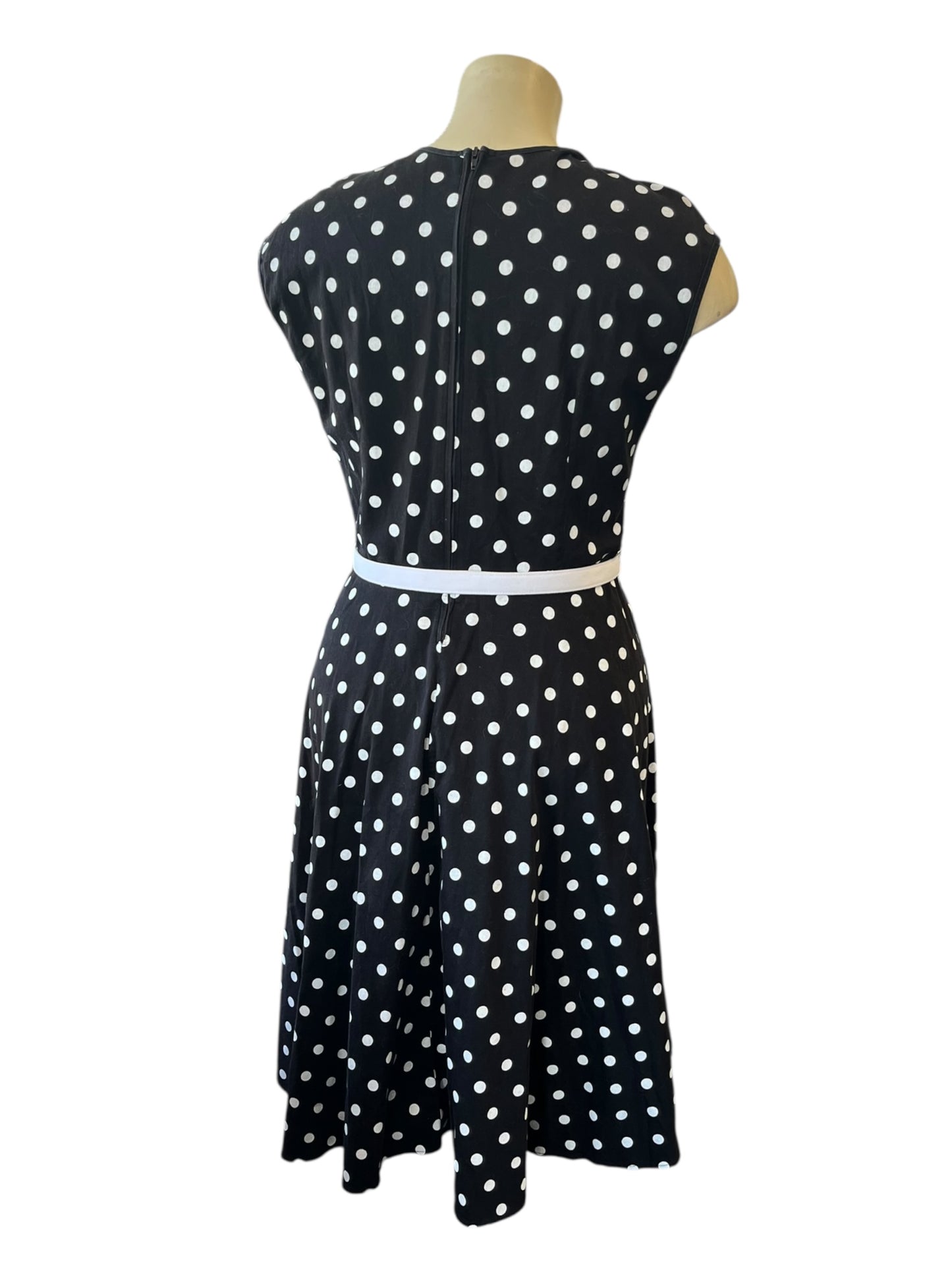 PINUP COUTURE BLACK POLKA DRESS | 2XL