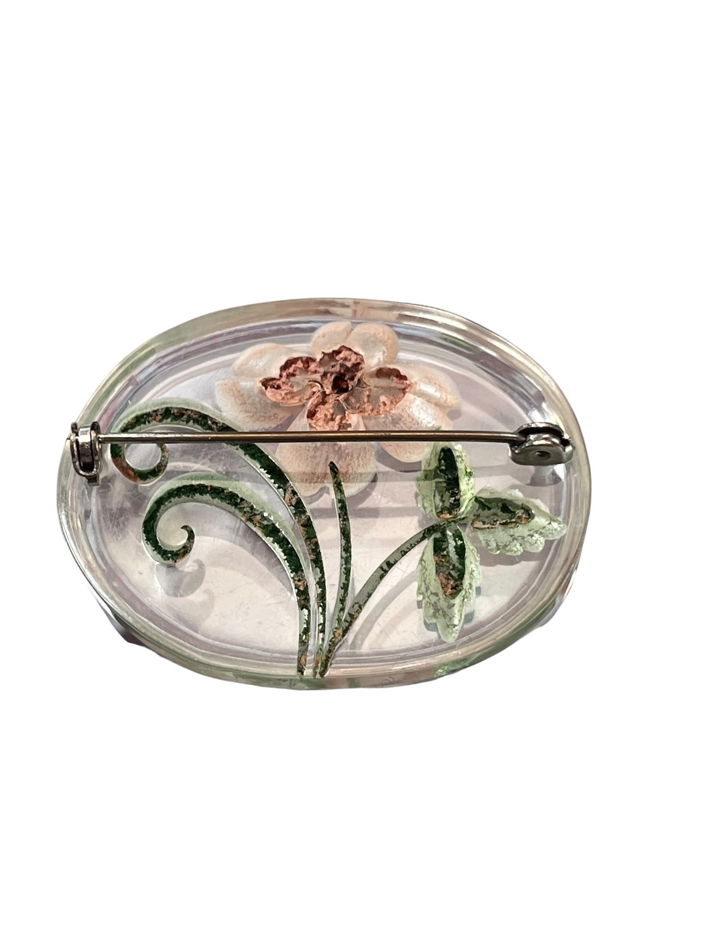 PASTEL PETAL LUCITE BROOCH