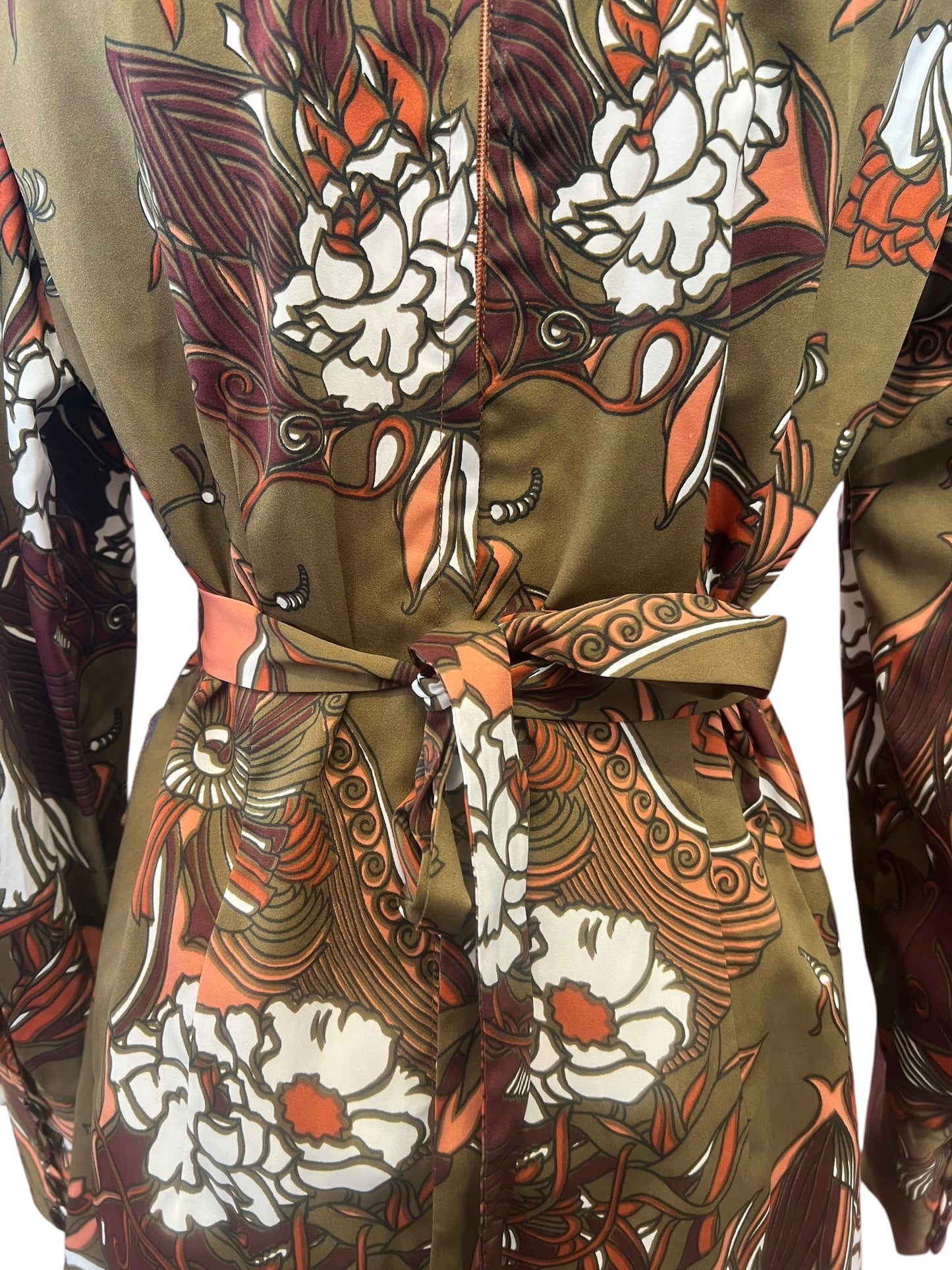 LEDERMAN OLIVE FLORAL DRESS | 8-10